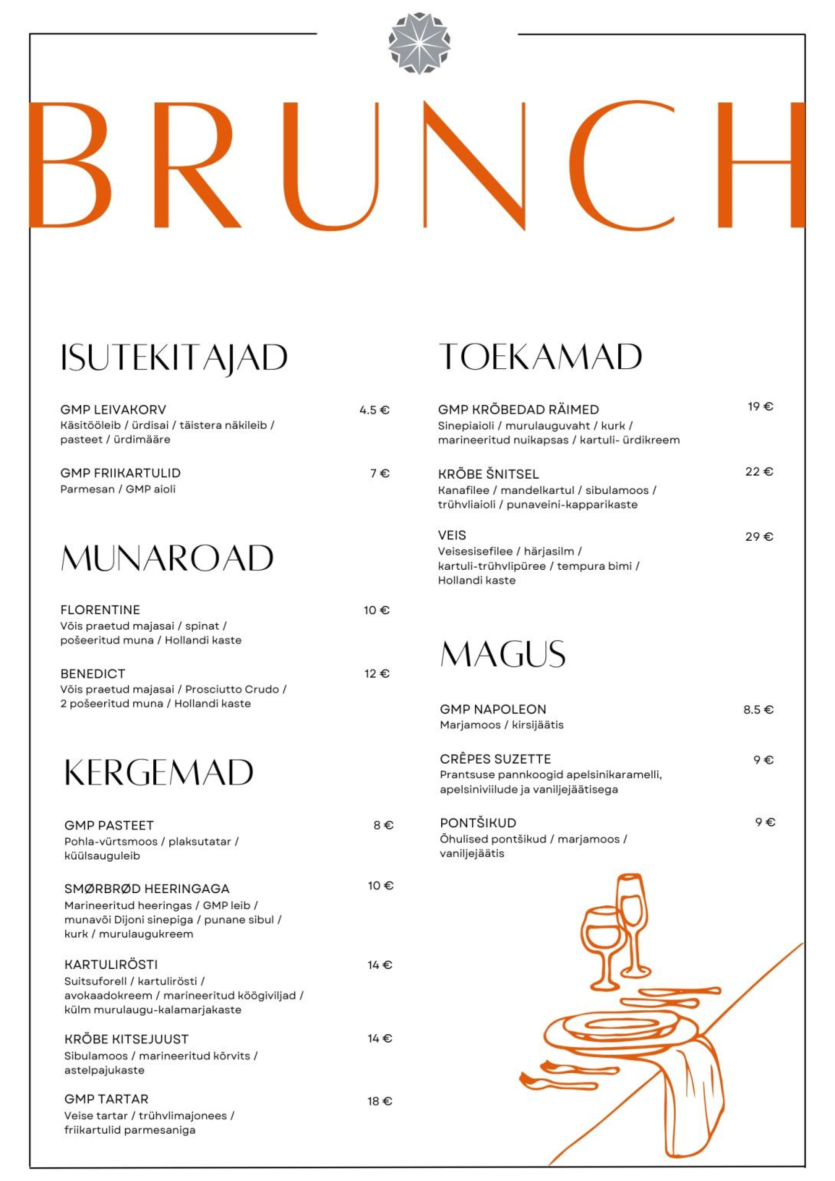 Koduleht.Brunch.erimenüü